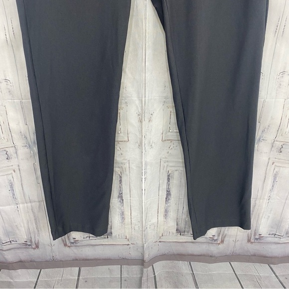Eileen Fisher Small Gray Crepe Ankle Pants Elastic Waist Pull On 27.5" Inseam - Picture 3 of 10